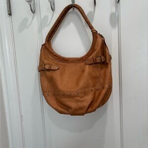 NWOT Elegant Tan Lucky Brand Leather Hobo Bag